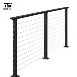 Black Square Post For Cable