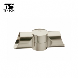Adjustable 90 Degree Connector Brushed Nickel - For Oak Handrail